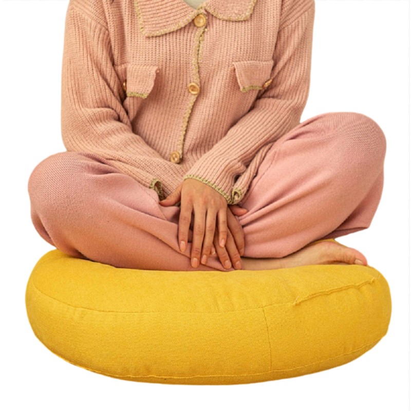 Meditation Cushion Zafu - Almofada de Chão Grossa para Meditação,