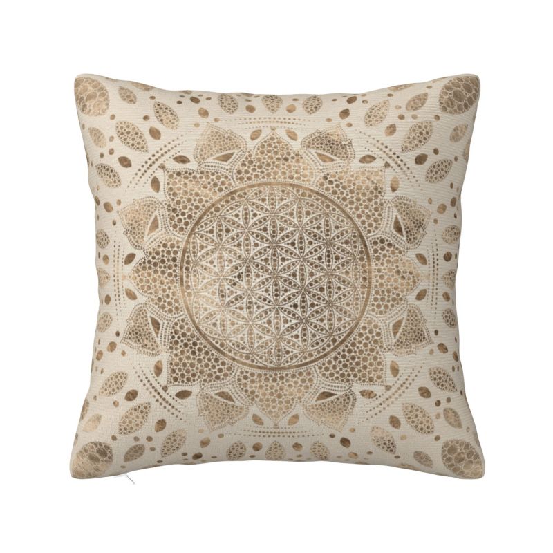 Meditation Cushion Zafu - Personalizado flor da vida em lótus