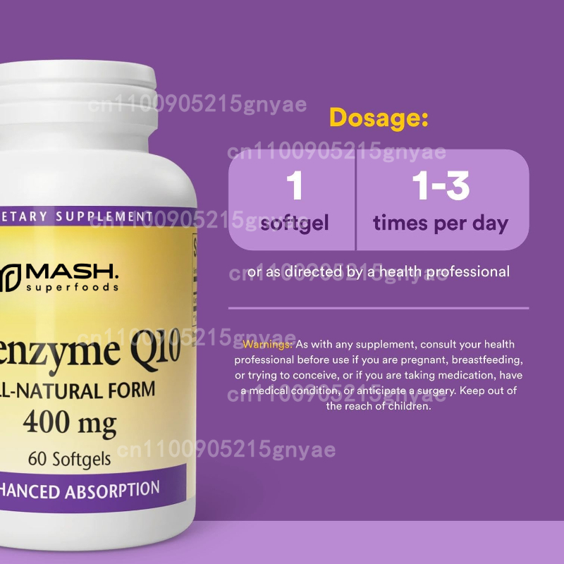 120 Cápsulas de Coenzima Q10:  - Health Wellness Food avaliação e preço