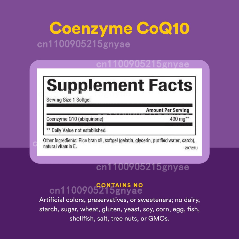 120 Cápsulas de Coenzima Q10:  - Health Wellness Food avaliação e preço