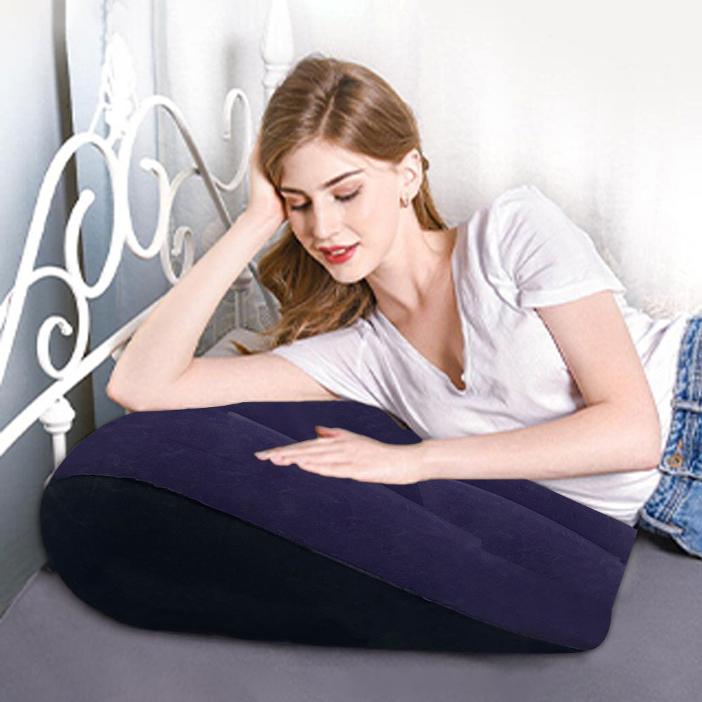 1pc inflável triângulo travess - Meditation Cushion Zafu avaliação e preço